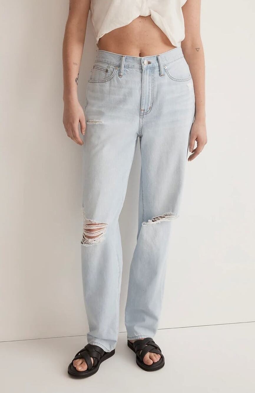 Madewell The Slouchy Boyfriend Jean Wrightlane Wash - 29
